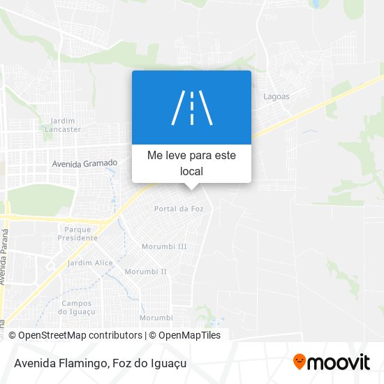 Avenida Flamingo mapa