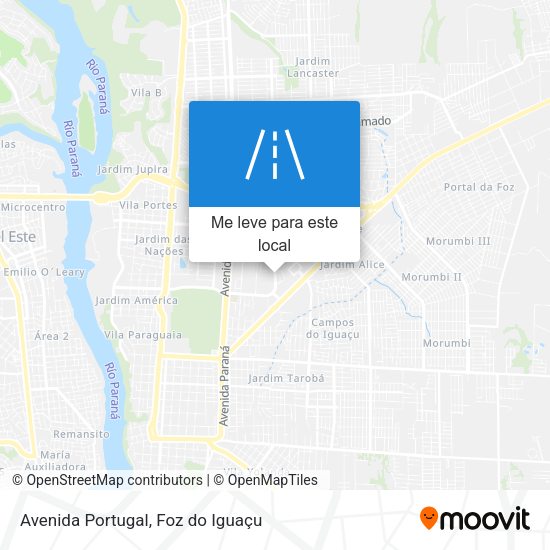 Avenida Portugal mapa