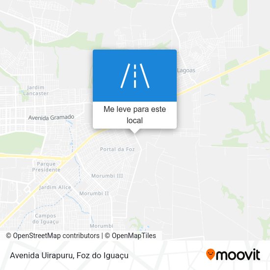 Avenida Uirapuru mapa