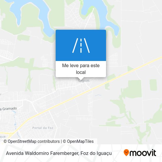Avenida Waldomiro Faremberger mapa