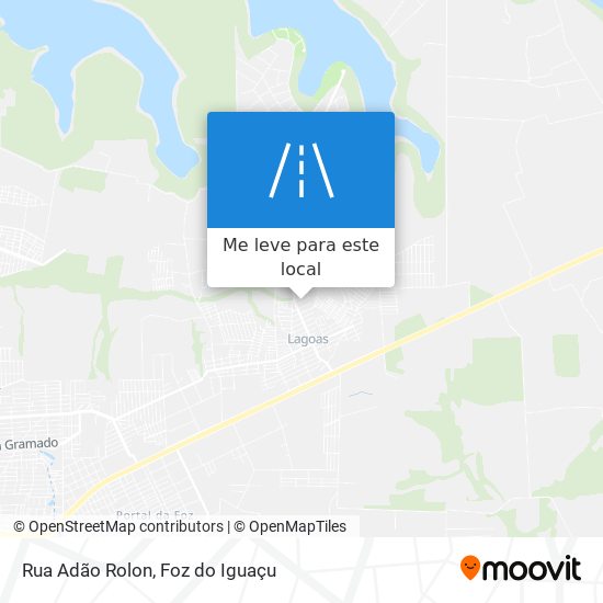 Rua Adão Rolon mapa