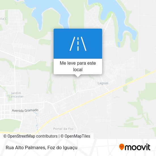 Rua Alto Palmares mapa