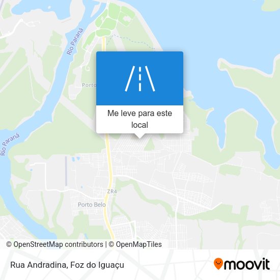 Rua Andradina mapa