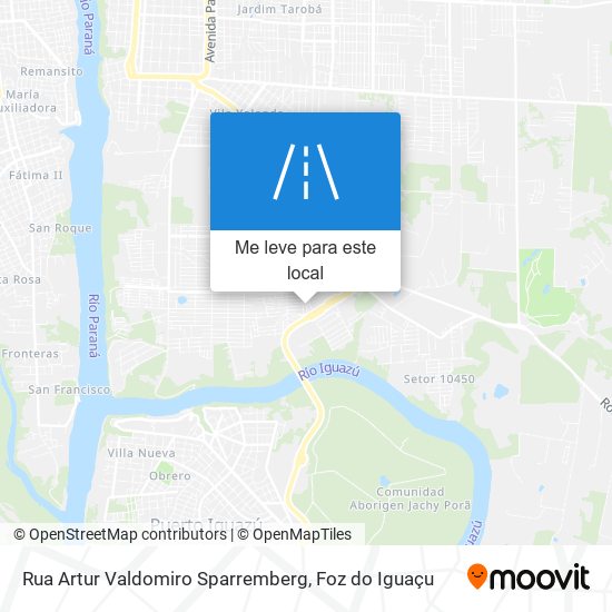 Rua Artur Valdomiro Sparremberg mapa