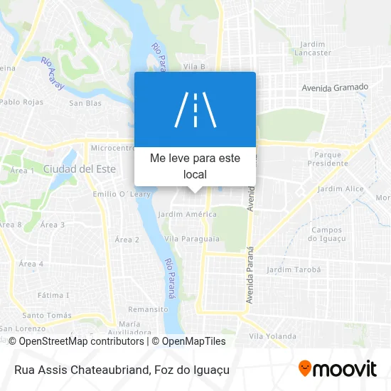 Rua Assis Chateaubriand mapa
