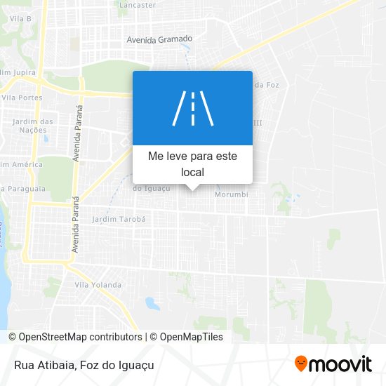 Rua Atibaia mapa