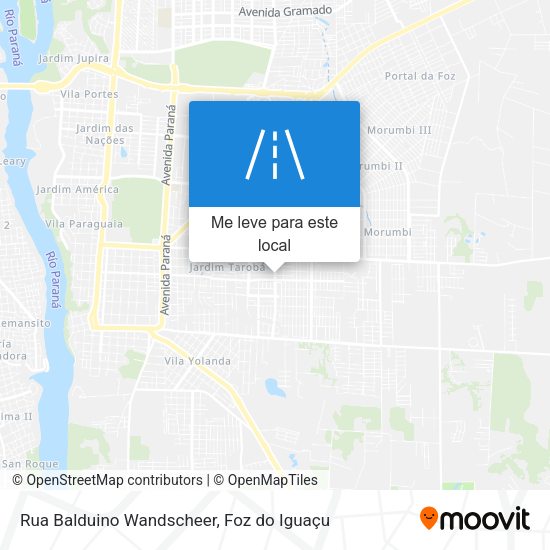Rua Balduino Wandscheer mapa