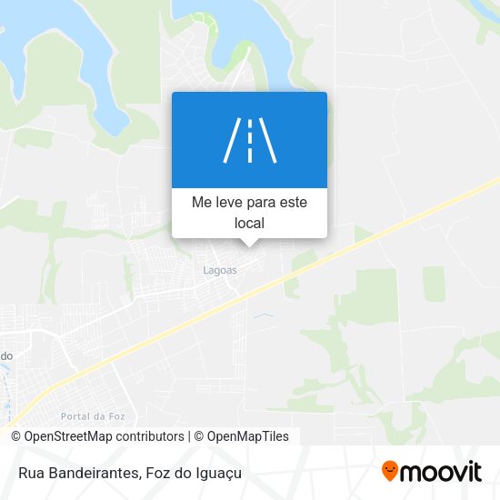 Rua Bandeirantes mapa
