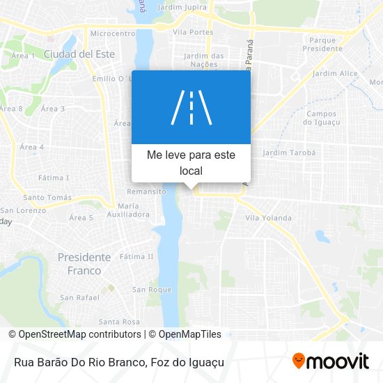 Rua Barão Do Rio Branco mapa