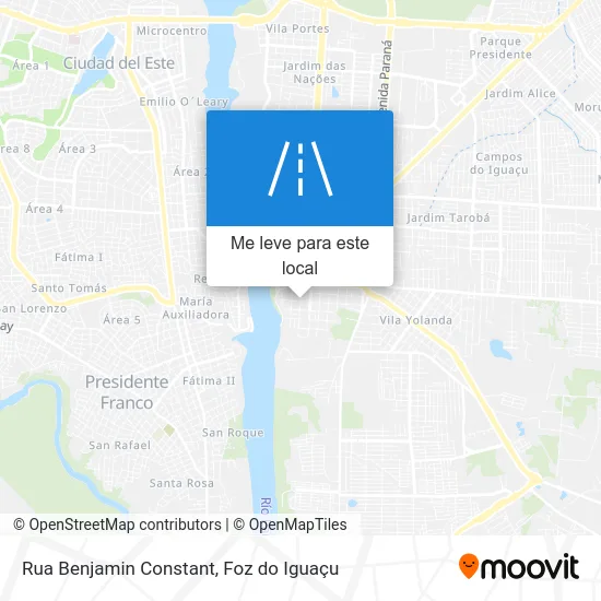 Rua Benjamin Constant mapa