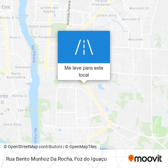 Rua Bento Munhoz Da Rocha mapa