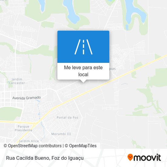 Rua Cacilda Bueno mapa