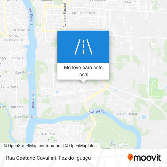 Rua Caetano Cavalieri mapa