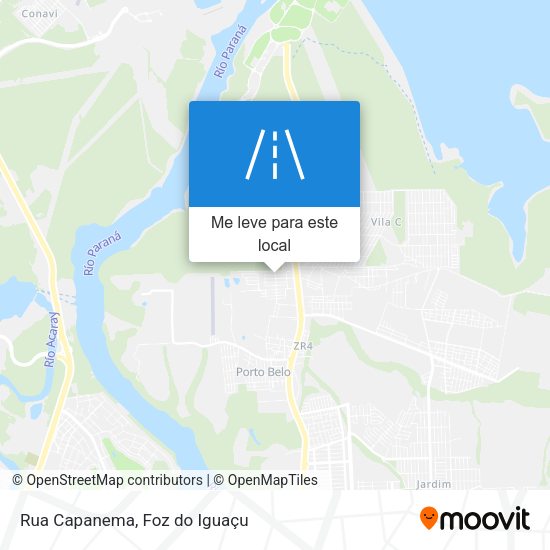 Rua Capanema mapa
