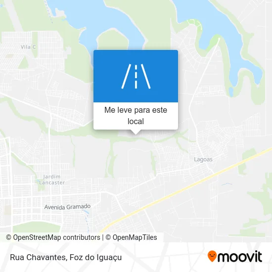 Rua Chavantes mapa