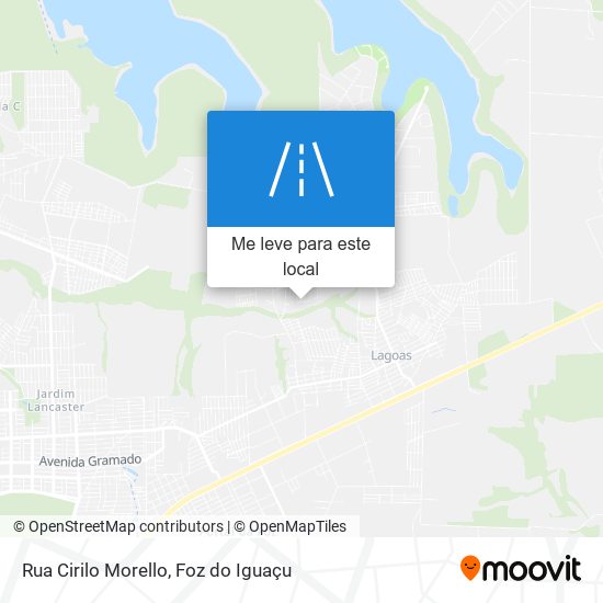 Rua Cirilo Morello mapa