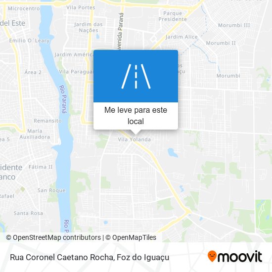 Rua Coronel Caetano Rocha mapa