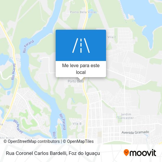 Rua Coronel Carlos Bardelli mapa
