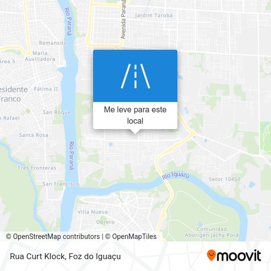 Rua Curt Klock mapa