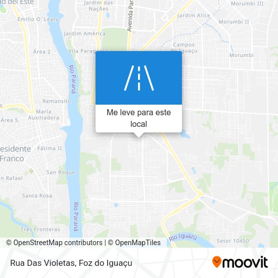 Rua Das Violetas mapa