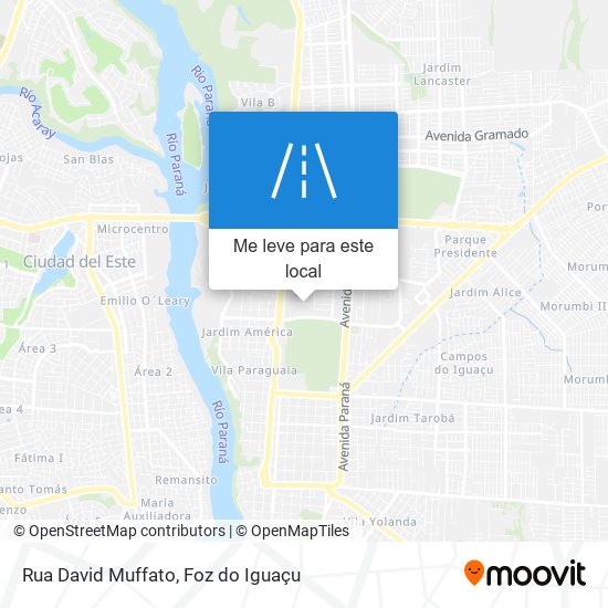 Rua David Muffato mapa