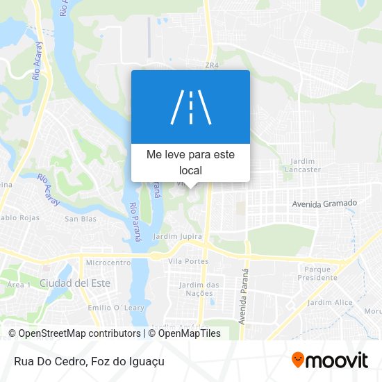 Rua Do Cedro mapa