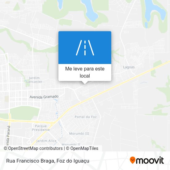 Rua Francisco Braga mapa