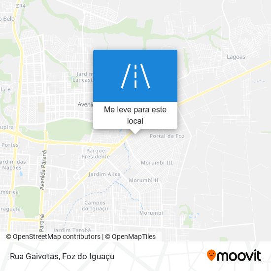 Rua Gaivotas mapa