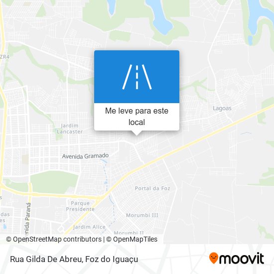 Rua Gilda De Abreu mapa