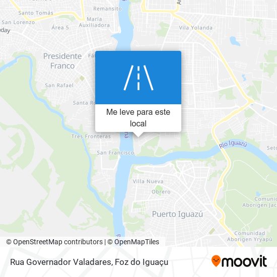 Rua Governador Valadares mapa