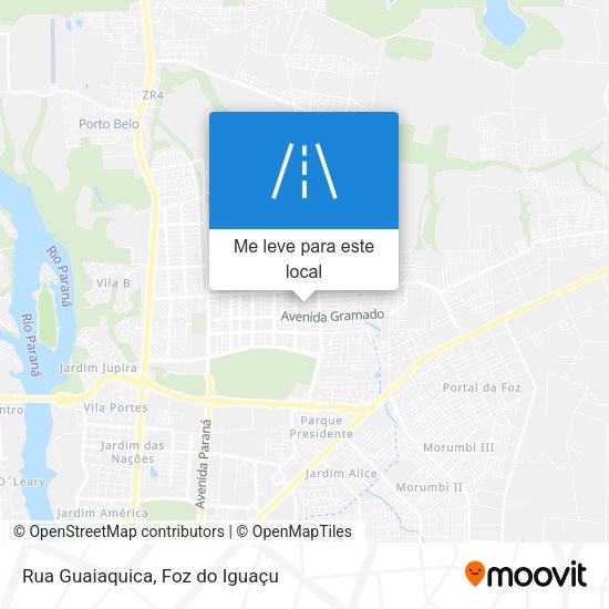 Rua Guaiaquica mapa