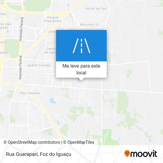 Rua Guarapari mapa
