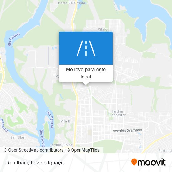 Rua Ibaiti mapa
