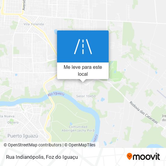 Rua Indianópolis mapa