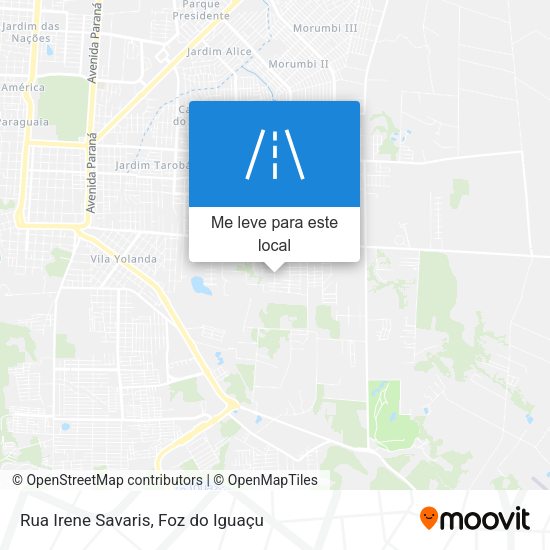 Rua Irene Savaris mapa