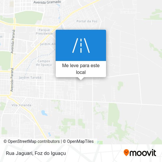 Rua Jaguari mapa