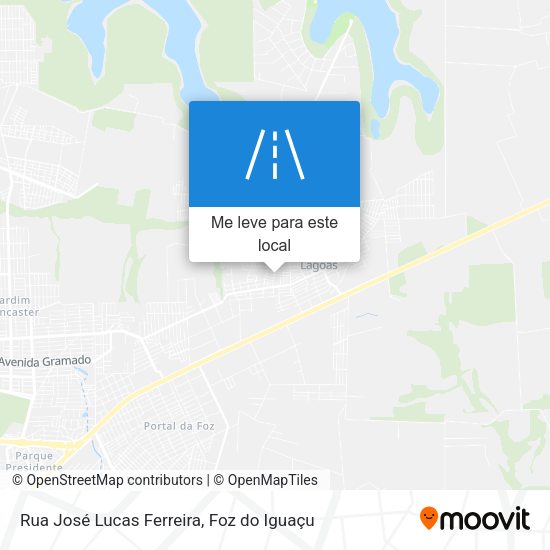 Rua José Lucas Ferreira mapa