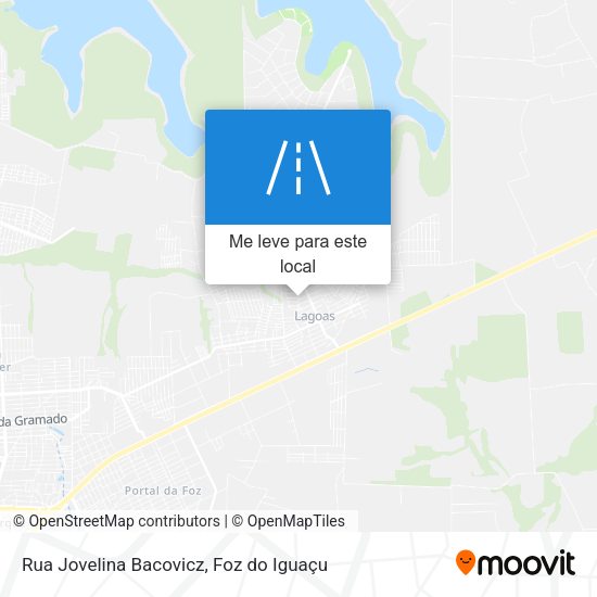 Rua Jovelina Bacovicz mapa