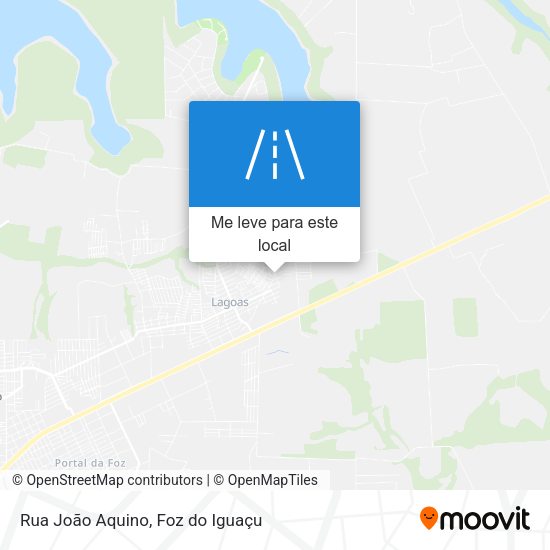 Rua João Aquino mapa