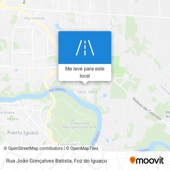 Rua João Gonçalves Batista mapa