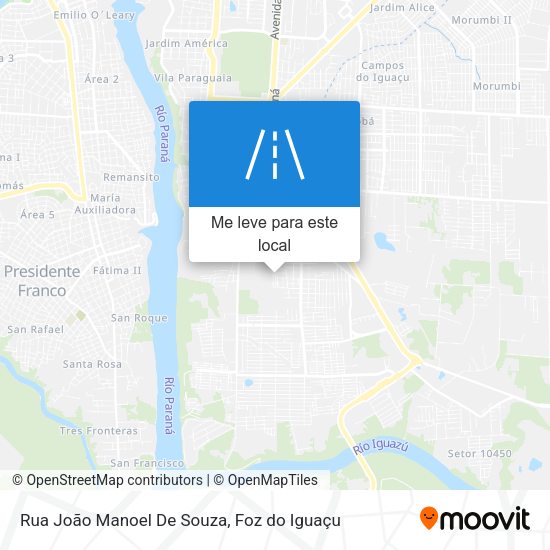Rua João Manoel De Souza mapa