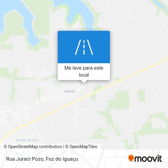 Rua Juraci Pozo mapa