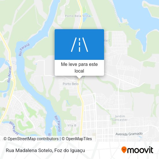 Rua Madalena Sotelo mapa