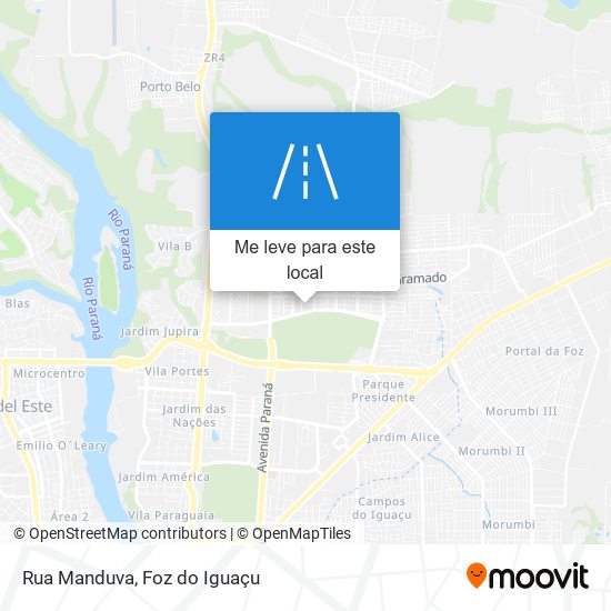 Rua Manduva mapa