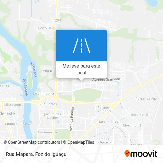 Rua Mapara mapa