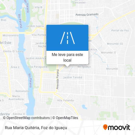 Rua Maria Quitéria mapa
