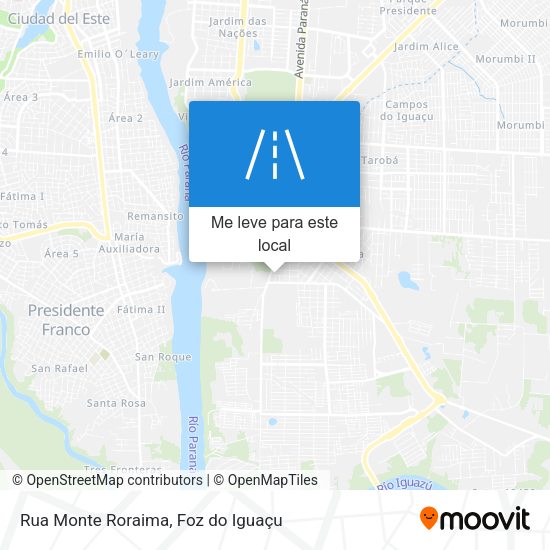 Rua Monte Roraima mapa