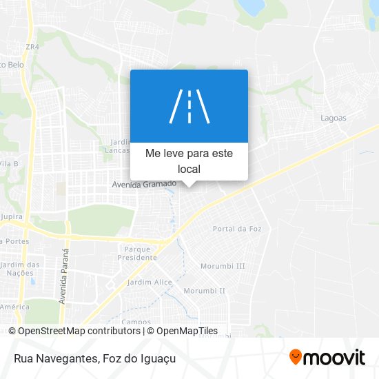 Rua Navegantes mapa