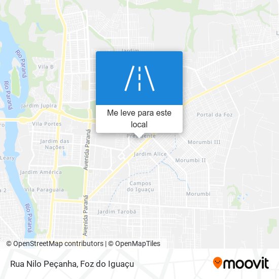 Rua Nilo Peçanha mapa