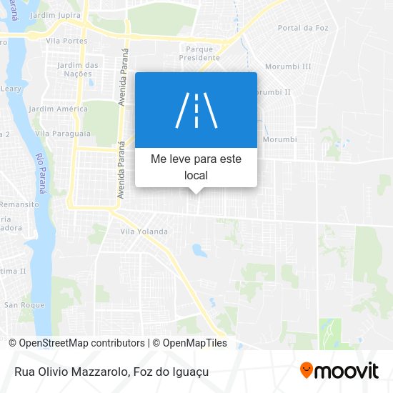 Rua Olivio Mazzarolo mapa